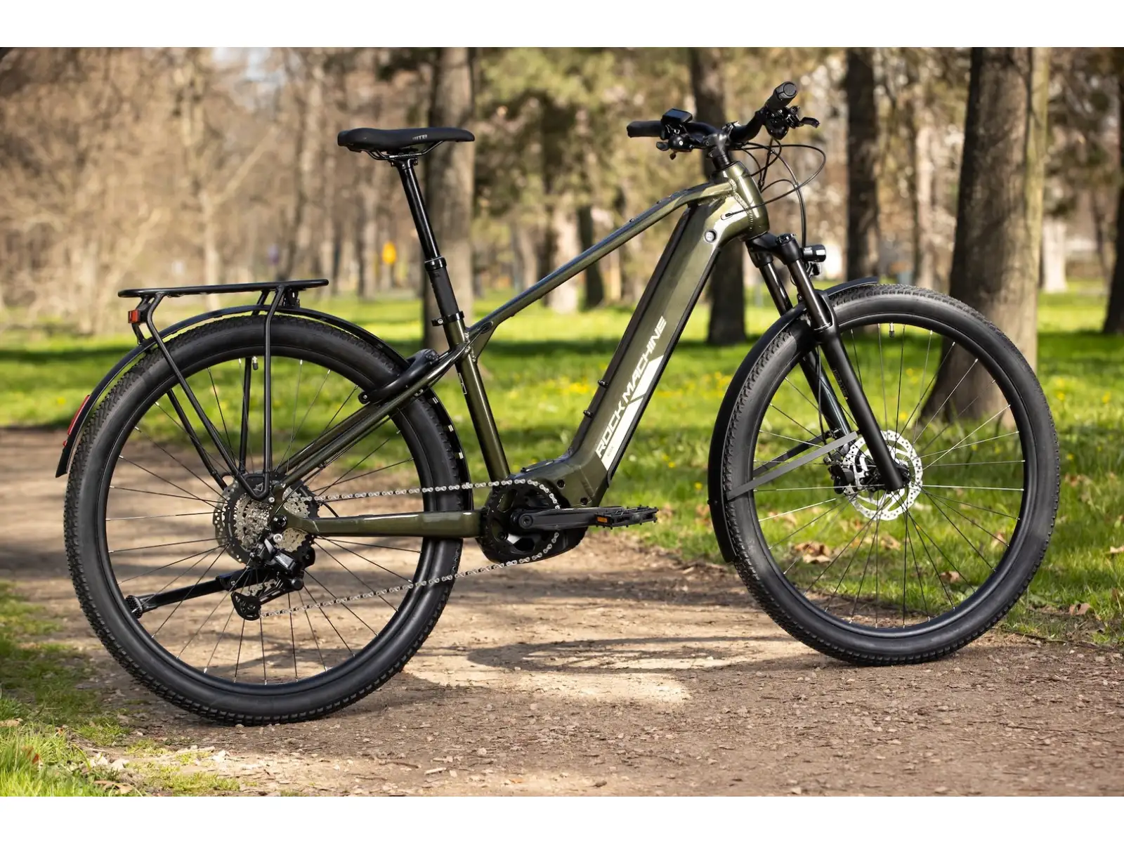 Rock Machine eBlizz B70T horský elektrobicykel Gloss Dark Forest