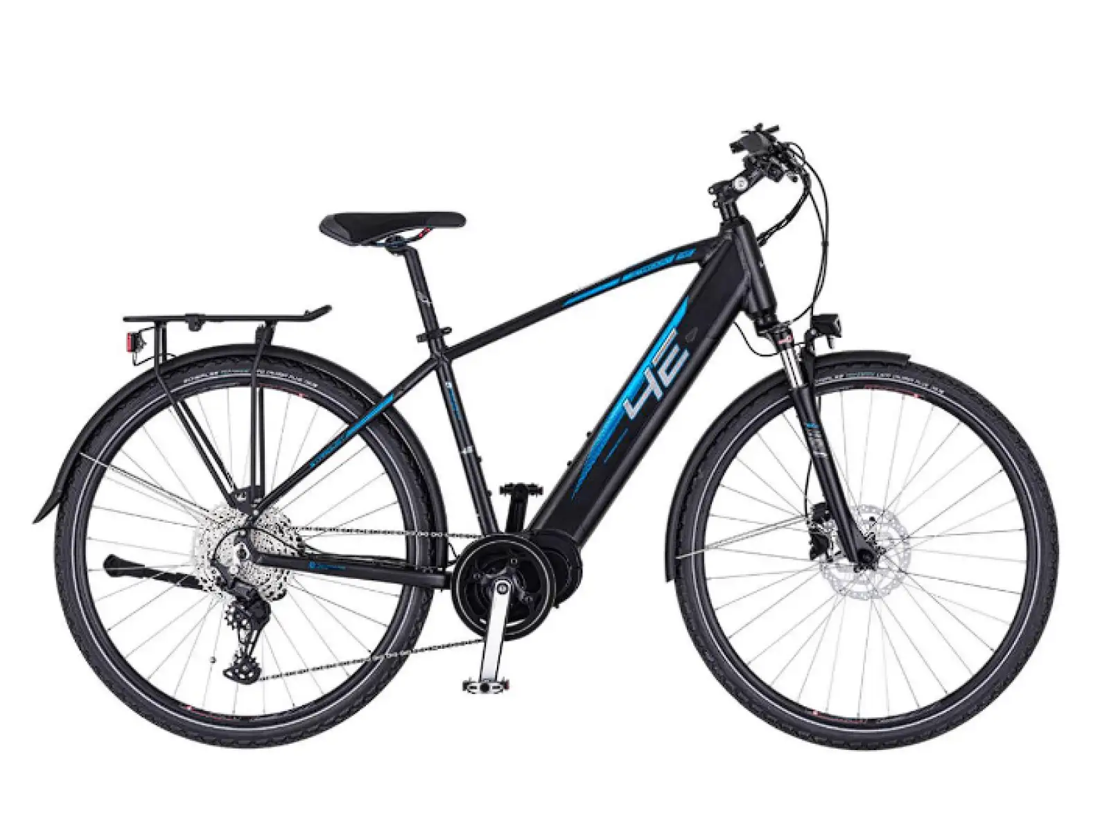 4Ever Stardust Elite trekingový elektrobicykel čierna/modra