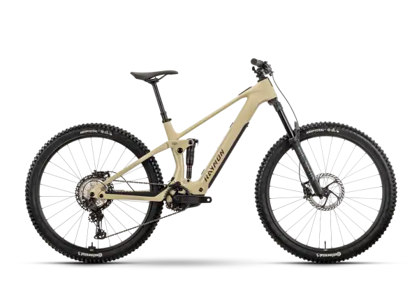 Raymon Airok Pro celoodpružený elektrobicykel Popcorn Stealth/Caramel
