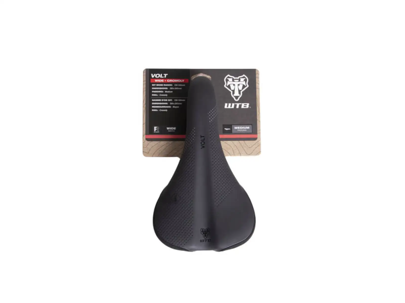 WTB Volt Cromoly Wide Saddle Black 150 mm