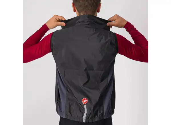 Castelli Squadra Stretch pánska vesta Light Black/Dark Gray