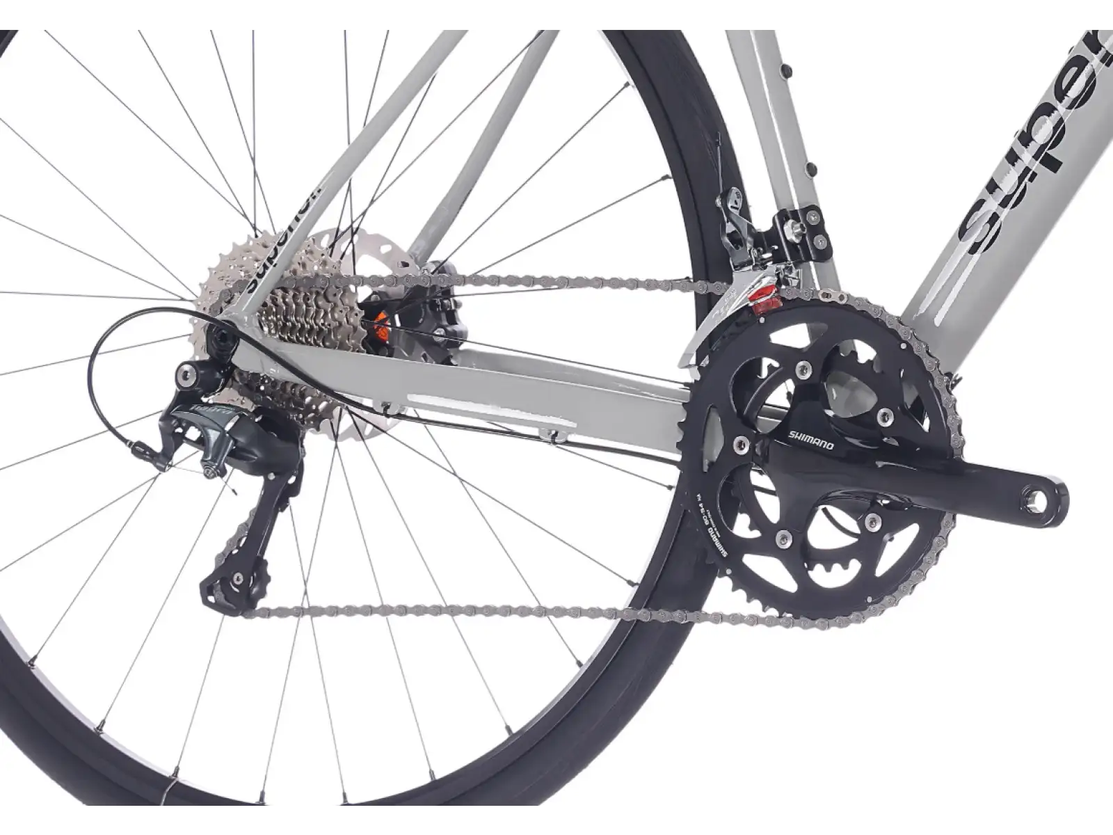 Superior X-Road 6.3 GF cestný bicykel gloss grey / black