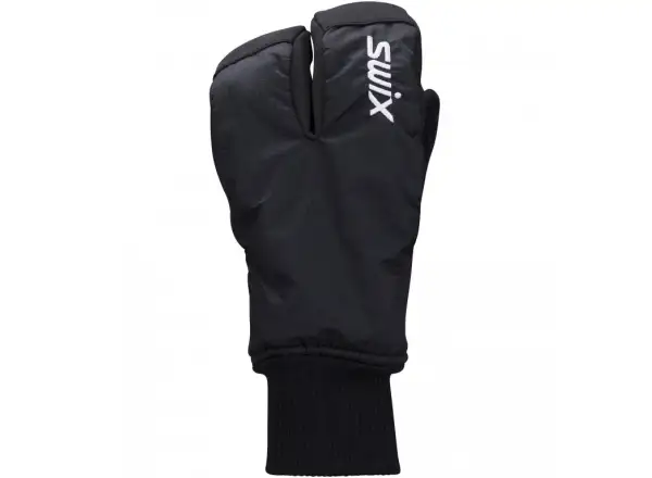 Detské rukavice Swix Endure Split Mitt Black