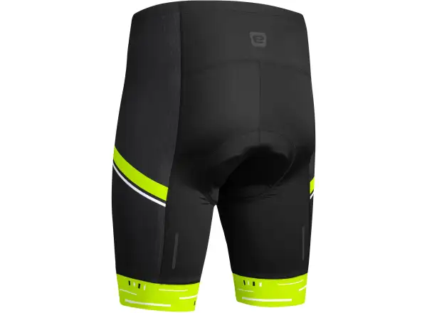 Etape Racing 2.0 pánske kraťasy s vložkou čierna/žltá fluo