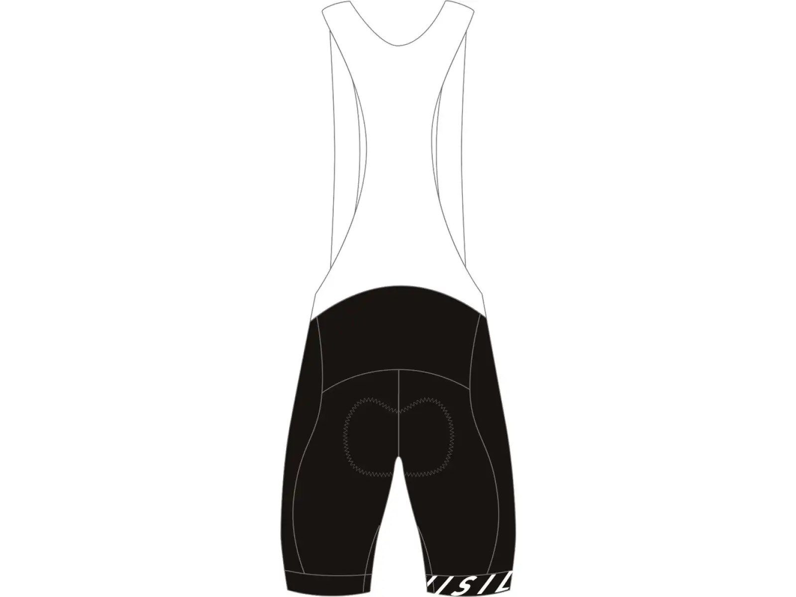 Silvini Gavia pánske šortky s laclom black/white
