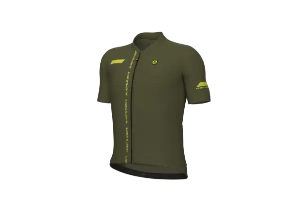 Alé PR-E Follow Me pánsky cyklistický dres krátky rukáv Military Green