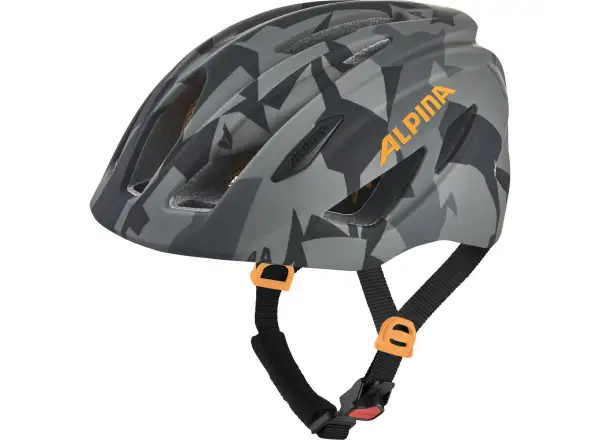 Alpina Pico Flash detská prilba Black/Camo Orange Gloss