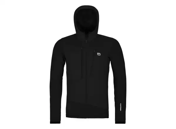Ortovox Fleece Grid Hoody pánska mikina Black Raven