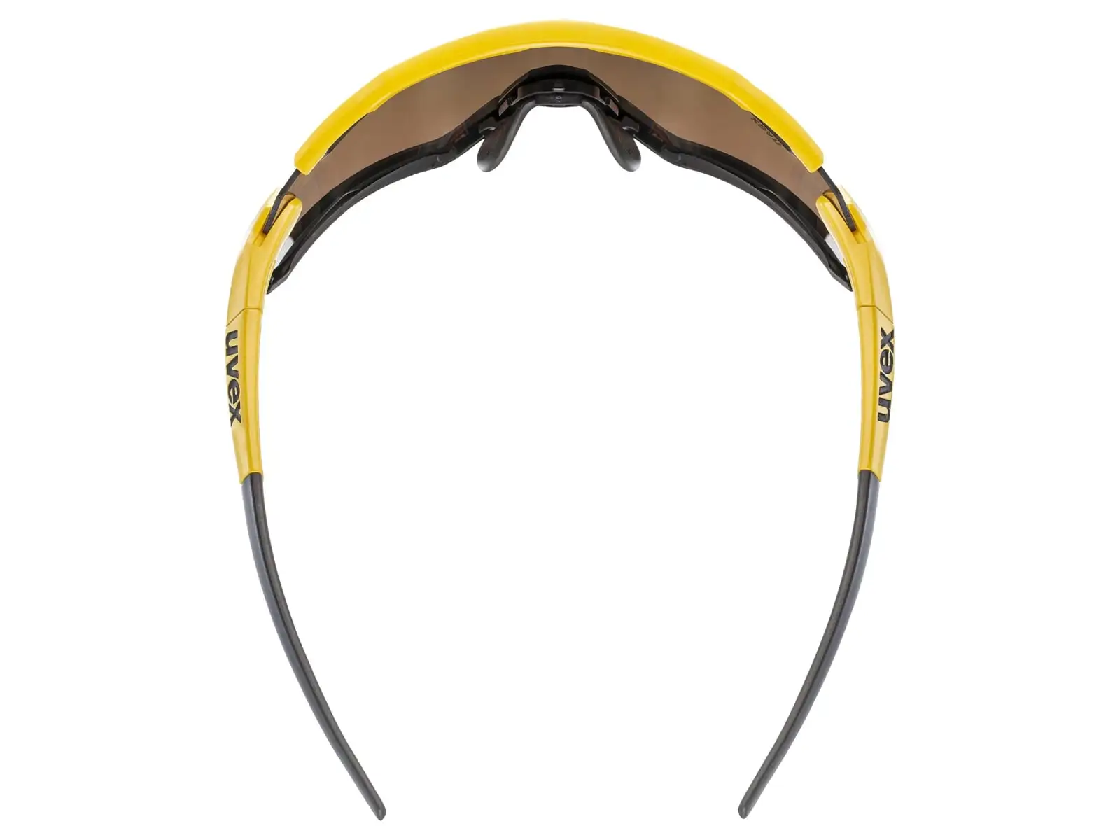 Uvex Sportstyle 228 cyklistické okuliare Sunbee Black Mat/Mirror Yellow