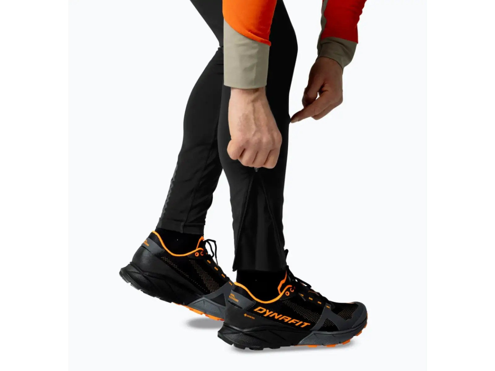 Dynafit Alpine Softshell Hybrid pánske bežecké nohavice Black Out