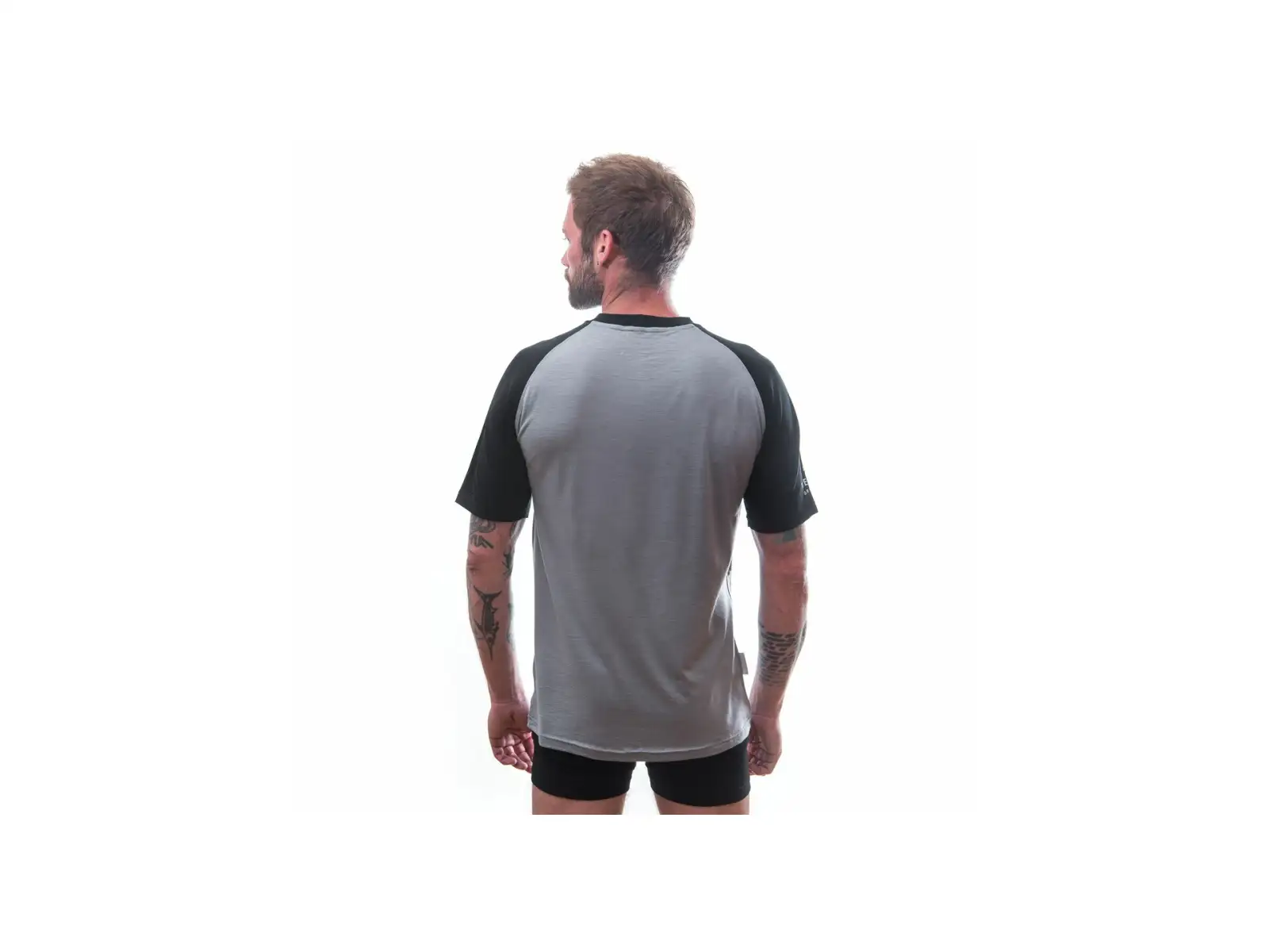Sensor Merino Active Pt Adventure pánske tričko krátky rukáv šedá/čierna