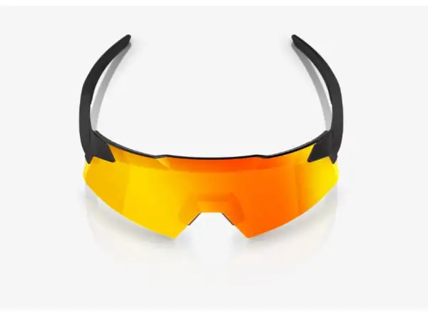 100% Aerocraft okuliare Soft Tact Black/HiPER Red Multilayer Mirror