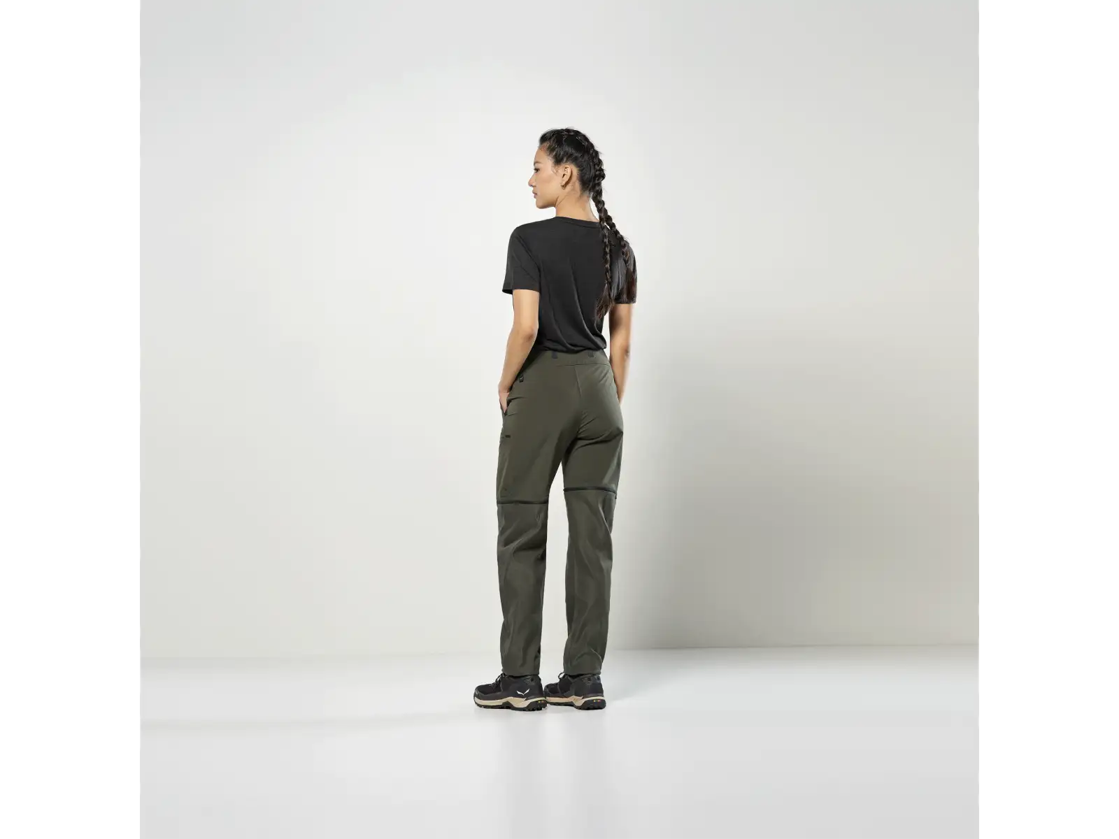 Salewa Puez Hemp/DST 2/1 dámske nohavice Dark Olive