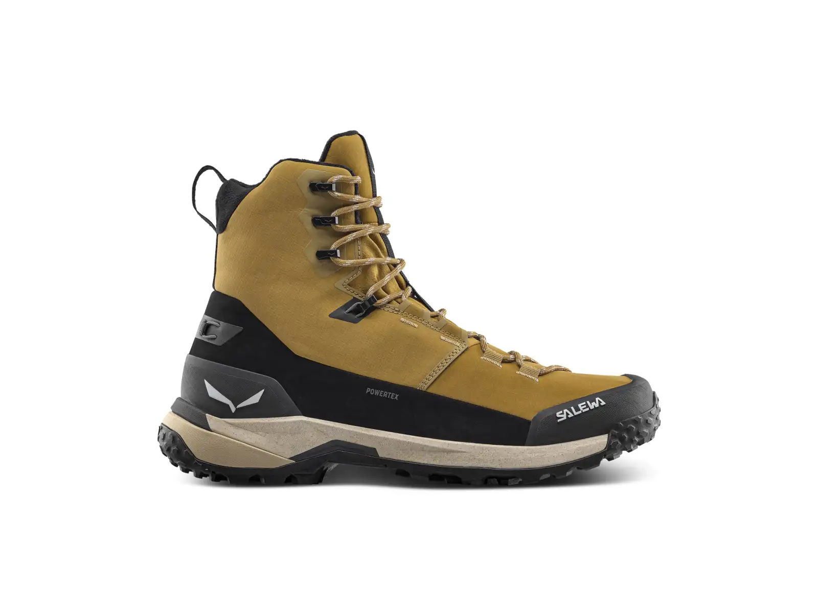 Salewa Puez Winter Mid PTX pánske topánky Golden Brown / Black
