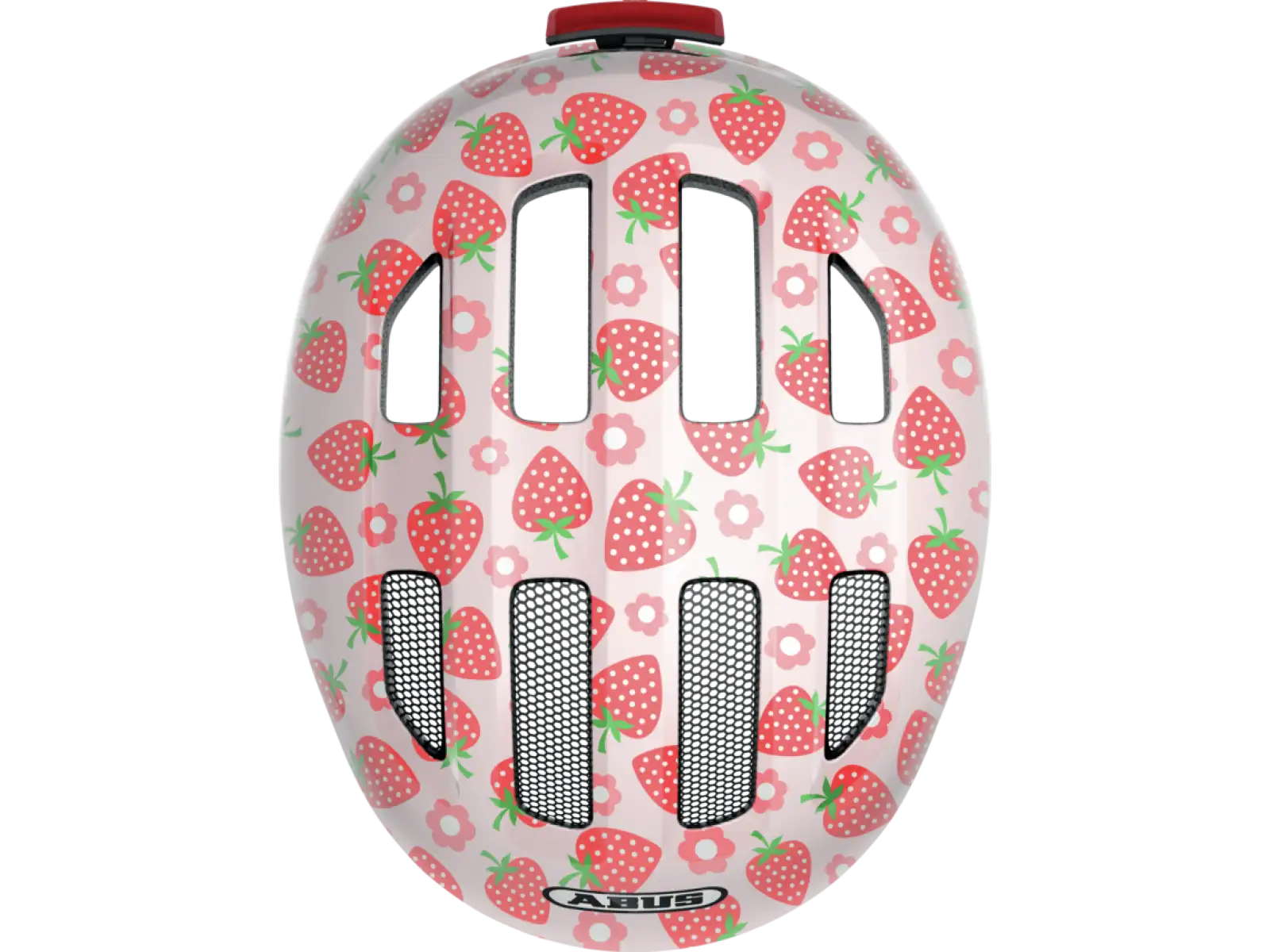 Abus Smiley 3.0 LED detská prilba Strawberry