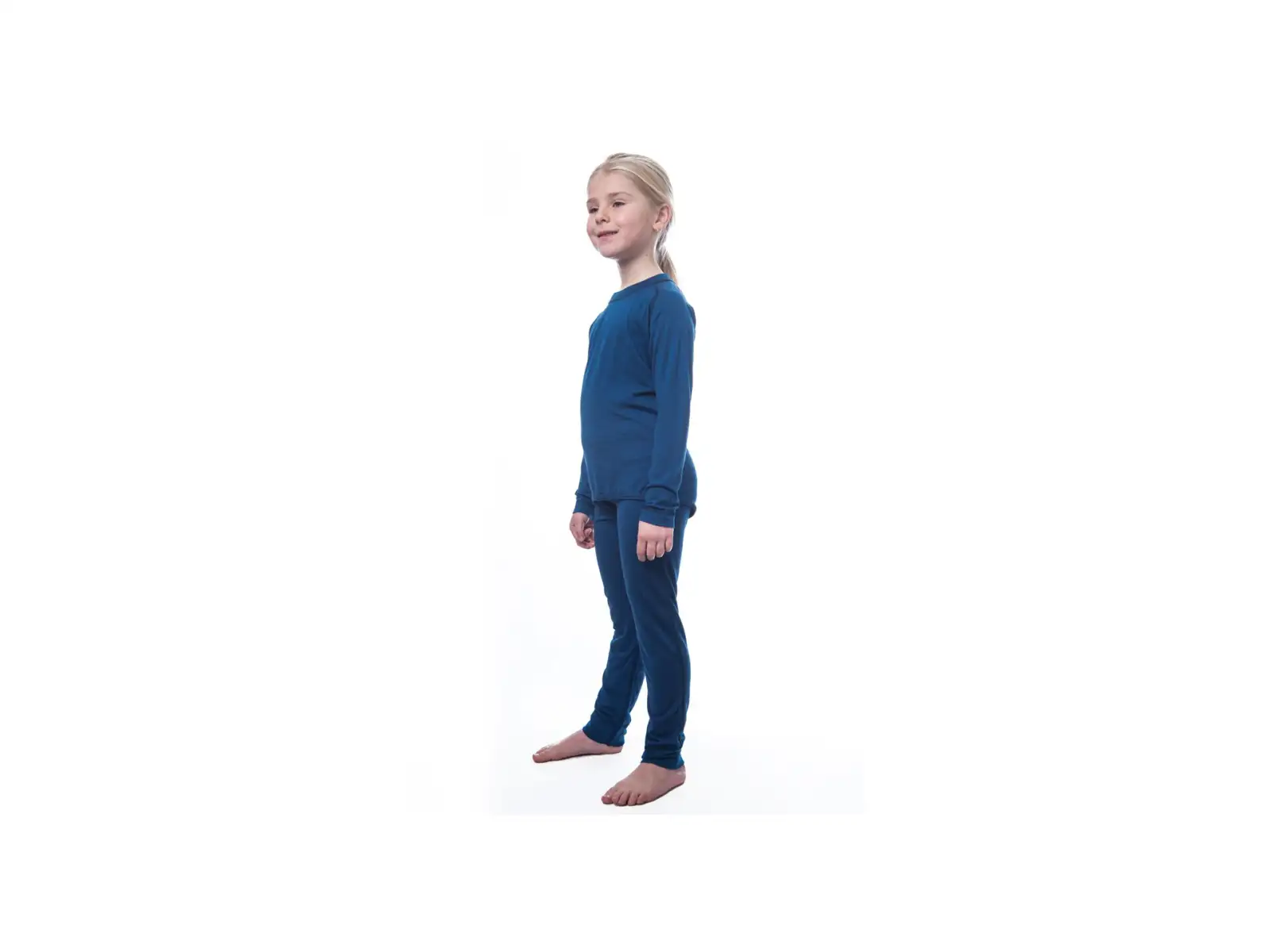 Sensor Merino Air detský set tričko dlhý rukáv + spodné nohavice tmavo modrá