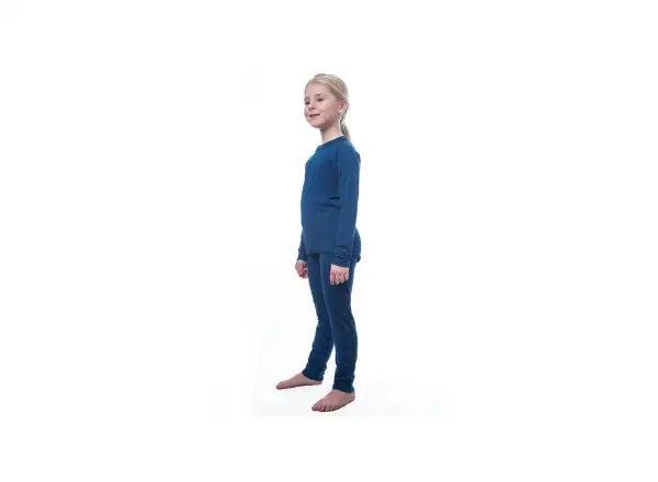 Sensor Merino Air detský set tričko dlhý rukáv + spodné nohavice tmavo modrá