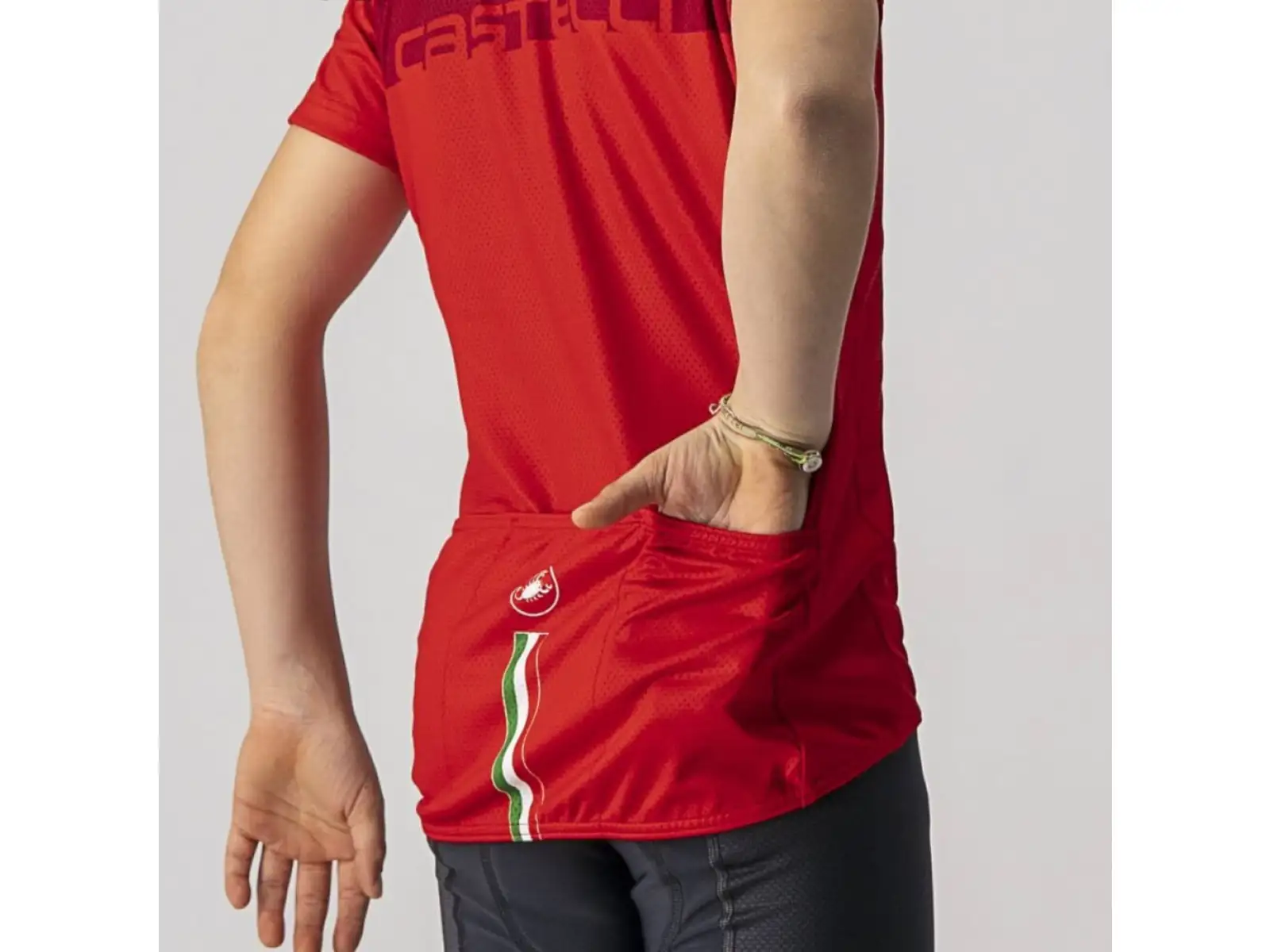 Castelli Neo Prologo detský dres krátky rukáv červená