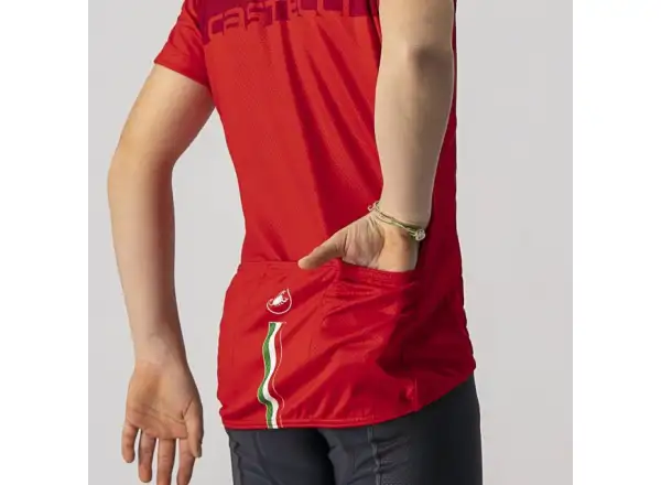 Castelli Neo Prologo detský dres krátky rukáv červená