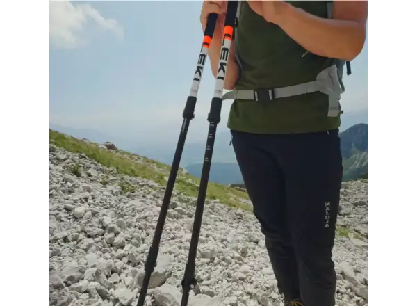 Leki Skysolo trekingové palice White-black-neonorange 110 - 145 cm