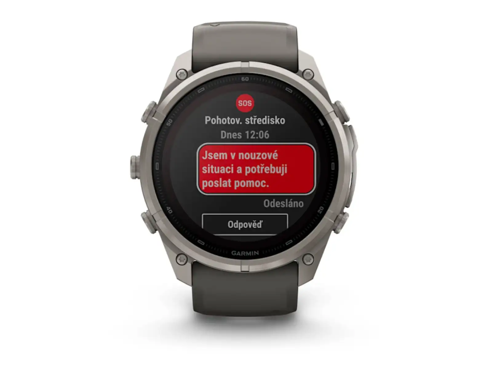 Garmin Fénix 9 Pro inReach Solar 51 mm inteligentné hodinky Titanium Pebble Gray/Silver Gray