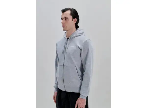 POC Zip Hoodie mikina na zips s kapucňou Grey Melange