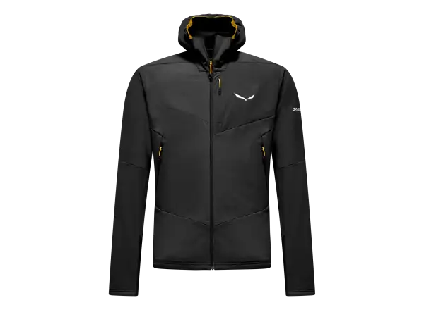 Salewa Ortles Fleece Pro Hooded pánska fleecová mikina s kapucňou Black Out