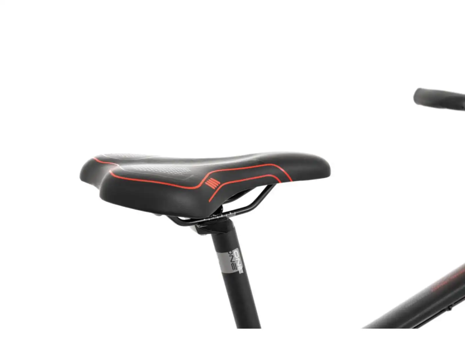 Rock Machine CrossRide 100 mat black/dark grey/brick red trekingový bicykel