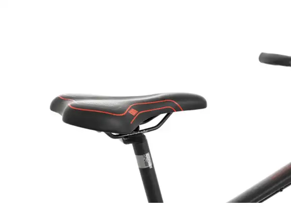 Rock Machine CrossRide 100 mat black/dark grey/brick red trekingový bicykel