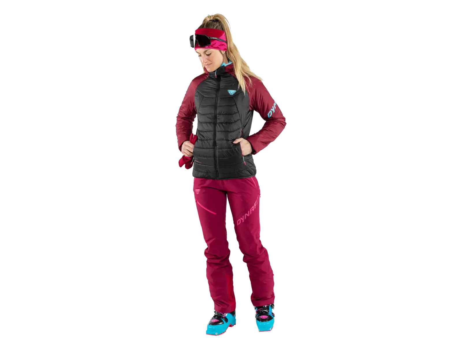 Dynafit Radical PrimaLoft Hooded Dámska bunda beet red