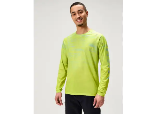 Endura LTD Marble Printed pánsky dres dlhý rukáv Lime Green