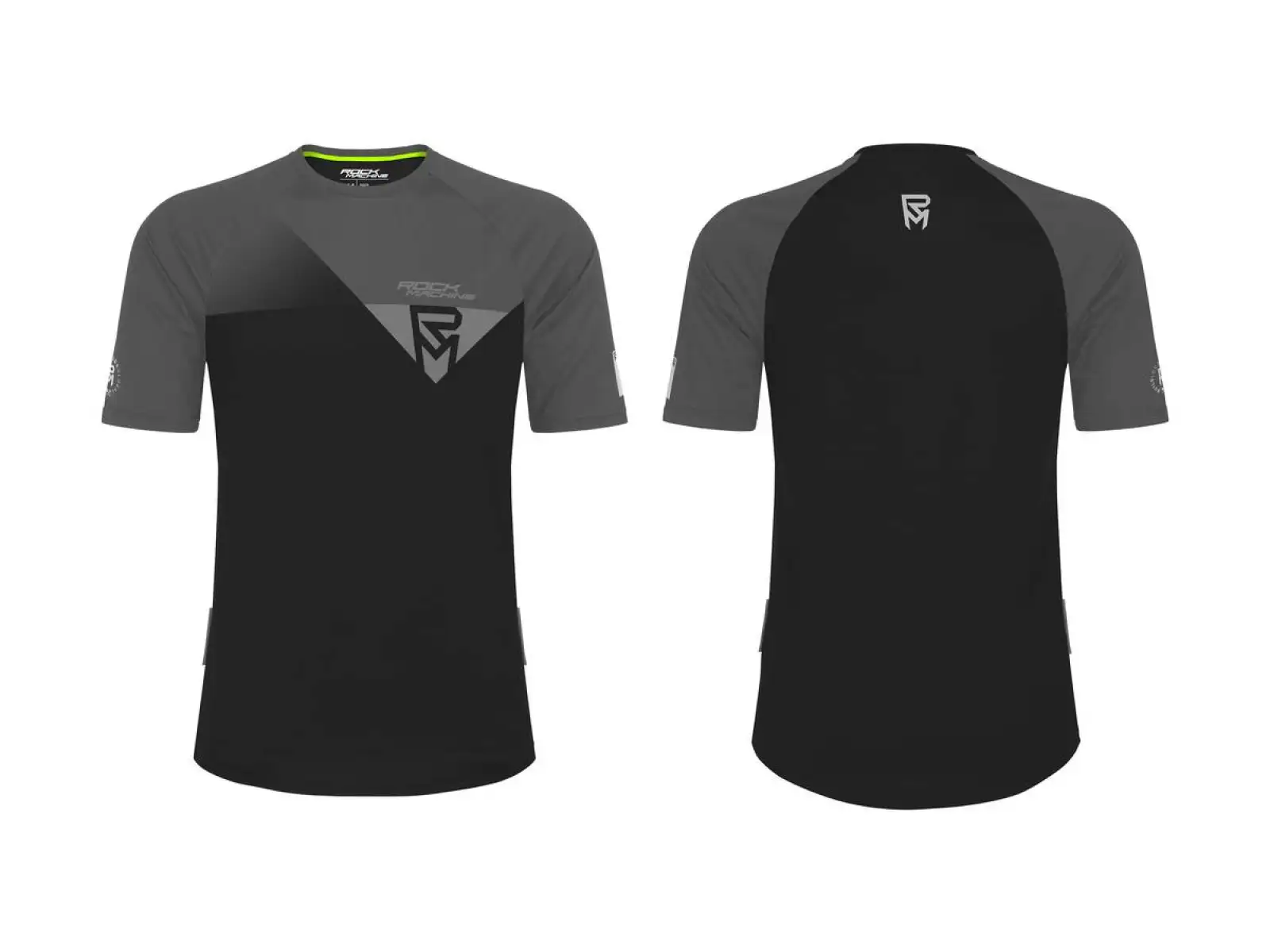 Rock Machine Enduro pánsky dres s krátkym rukávom Dark Black/Grey