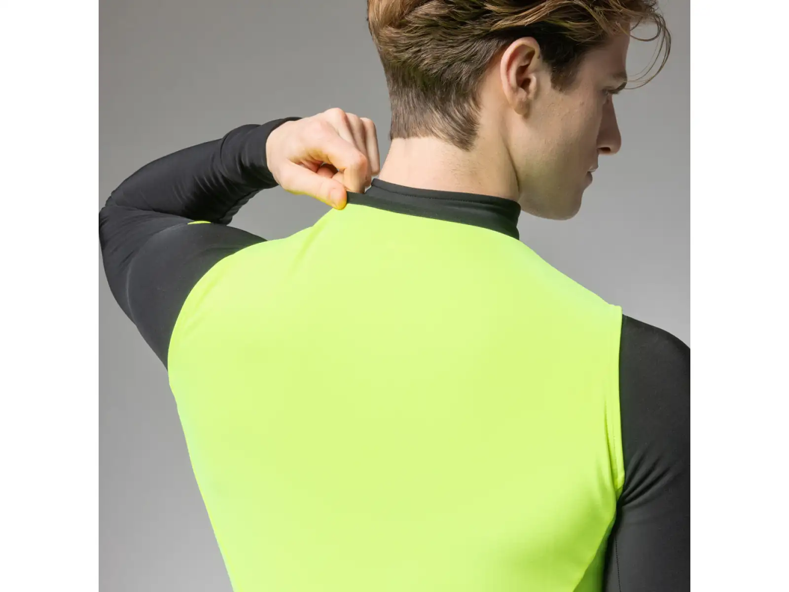 Alé PR-E Thermo 2.0 pánska cyklistická vesta Fluo Yellow