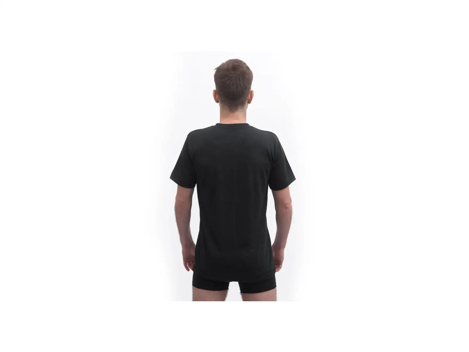 Sensor Merino Cordura pánske tričko krátky rukáv čierna