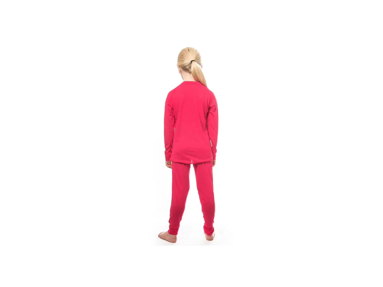 Sensor Merino Air detský set tričko dlhý rukáv + spodné nohavice Magenta