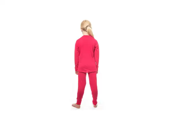 Sensor Merino Air detský set tričko dlhý rukáv + spodné nohavice Magenta