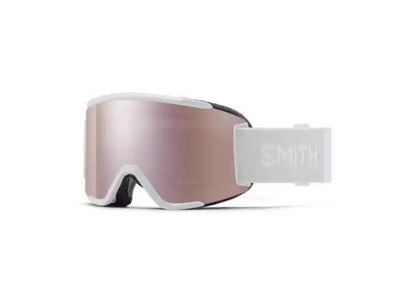 Smith Squad S lyžiarske okuliare White Vapor / ChromaPop Everyday Rose Gold Mirror + Clear