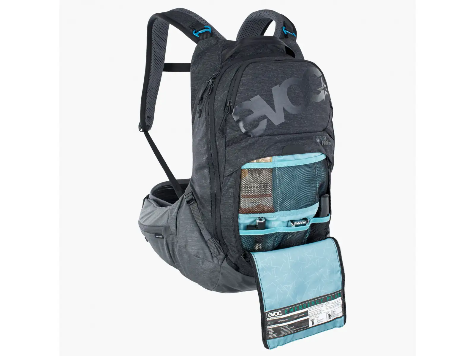 Evoc Trail Pro 16 batoh 16 l black/carbon grey