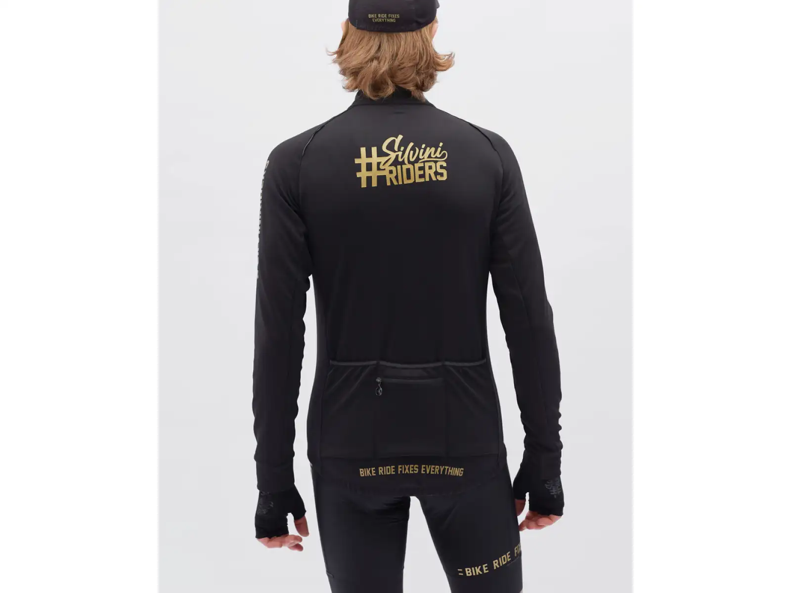 Silvini Leverono Pánsky dres s dlhým rukávom Black/Gold
