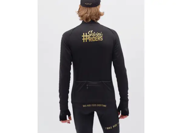 Silvini Leverono Pánsky dres s dlhým rukávom Black/Gold