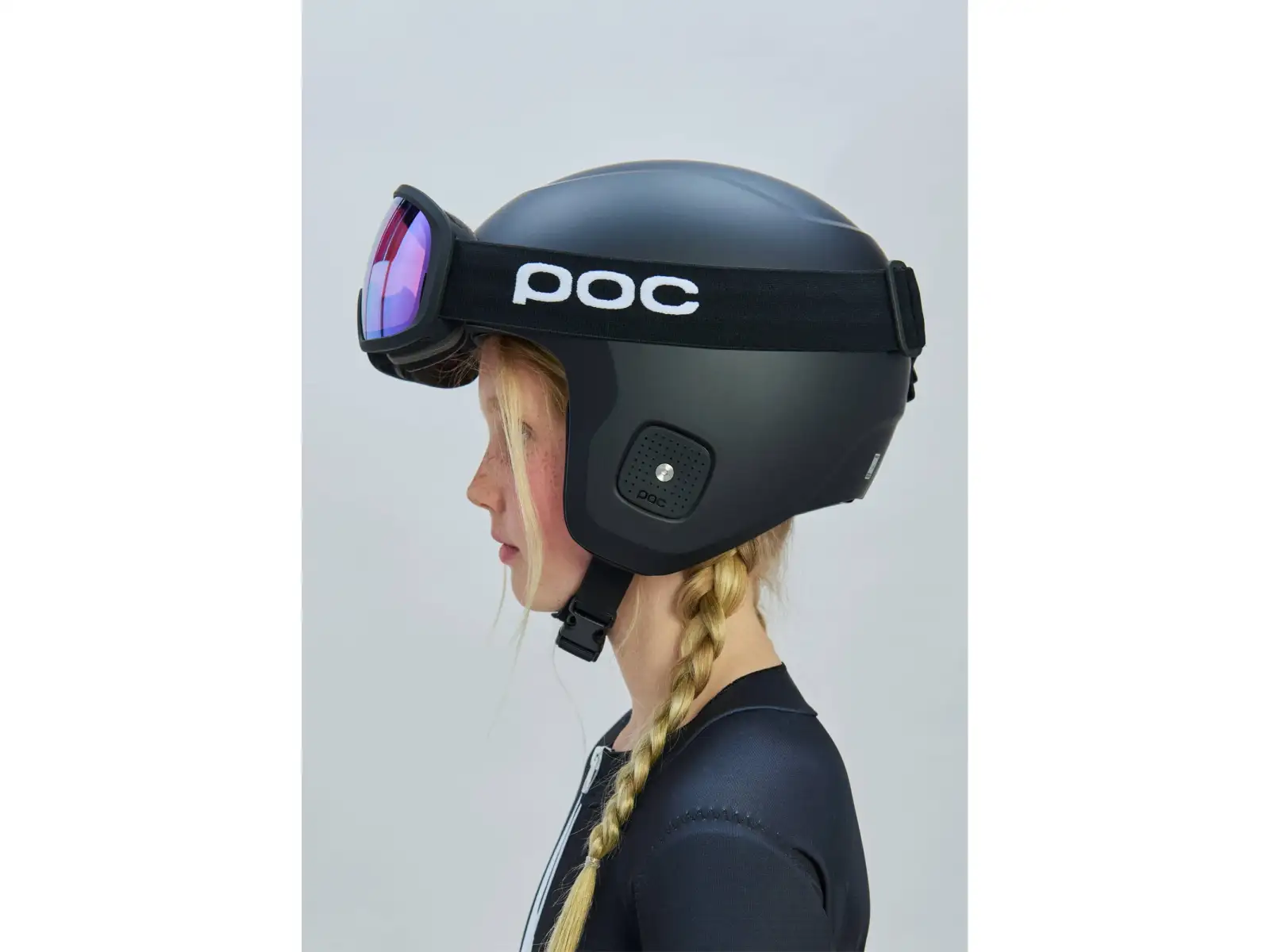 POC Skull Dura Jr lyžiarska prilba Uranium Black Matt