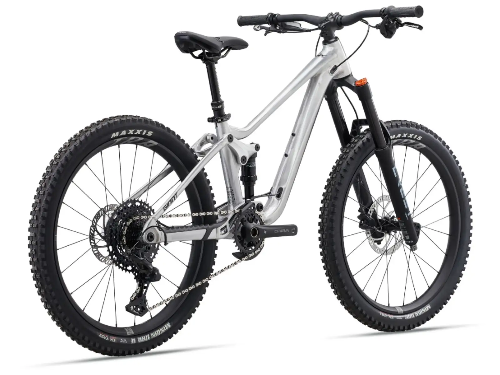Giant Faith detský celoodpružený bicykel Raw Aluminium