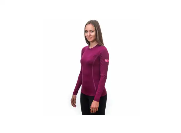 Sensor Merino Active dámske tričko dlhý rukáv Lilla