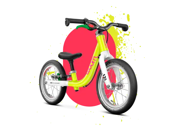 Woom GO 1 detské odrážadlo neon lime