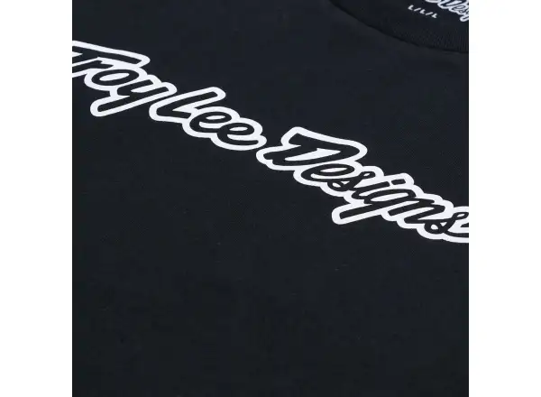 Troy Lee Designs Signature tričko s dlhým rukávom Black