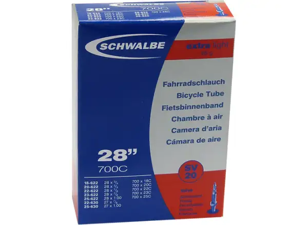 Schwalbe duša cestná Extra Light 18-25/622 (Nr.20) 50 mm gal.ventil