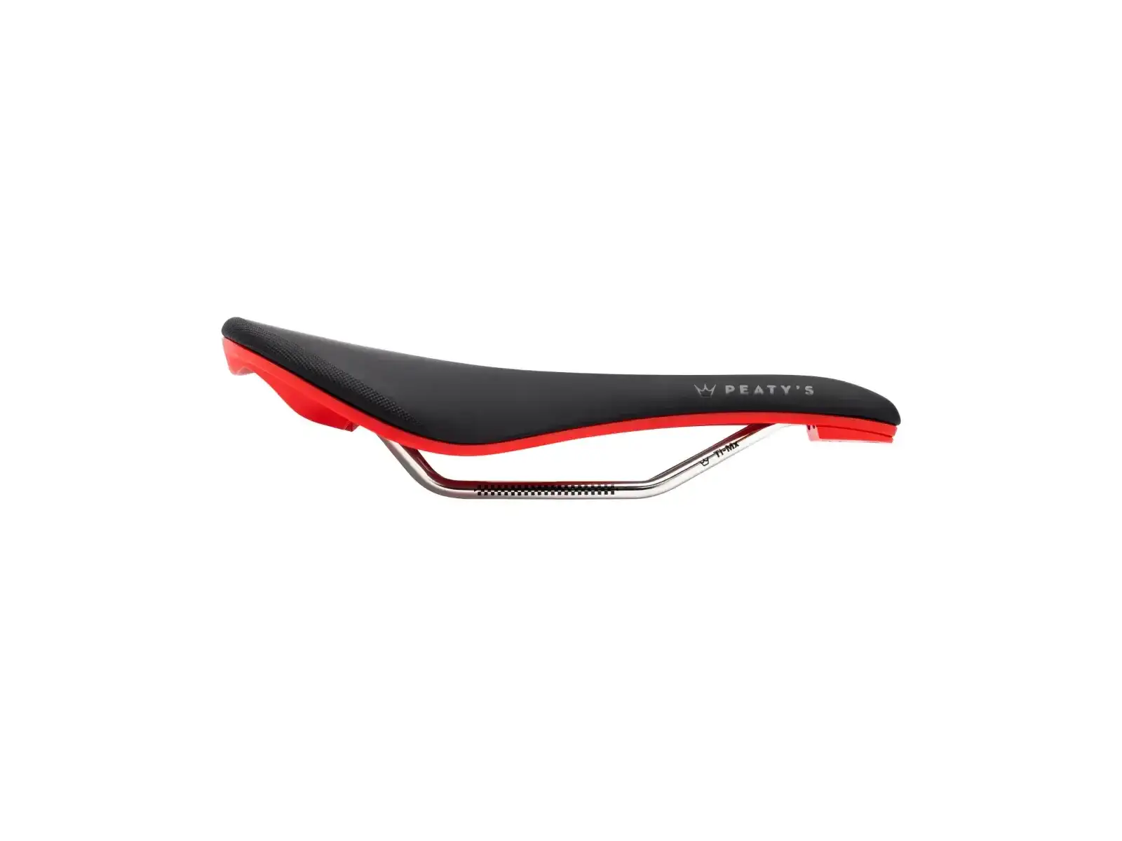 Peatys Monarch sedlo TI-MX Rail / Nylon Base Red