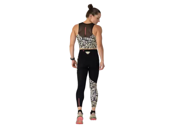 Dynafit Trail Crop Top dámske tričko bez rukávov Black Out