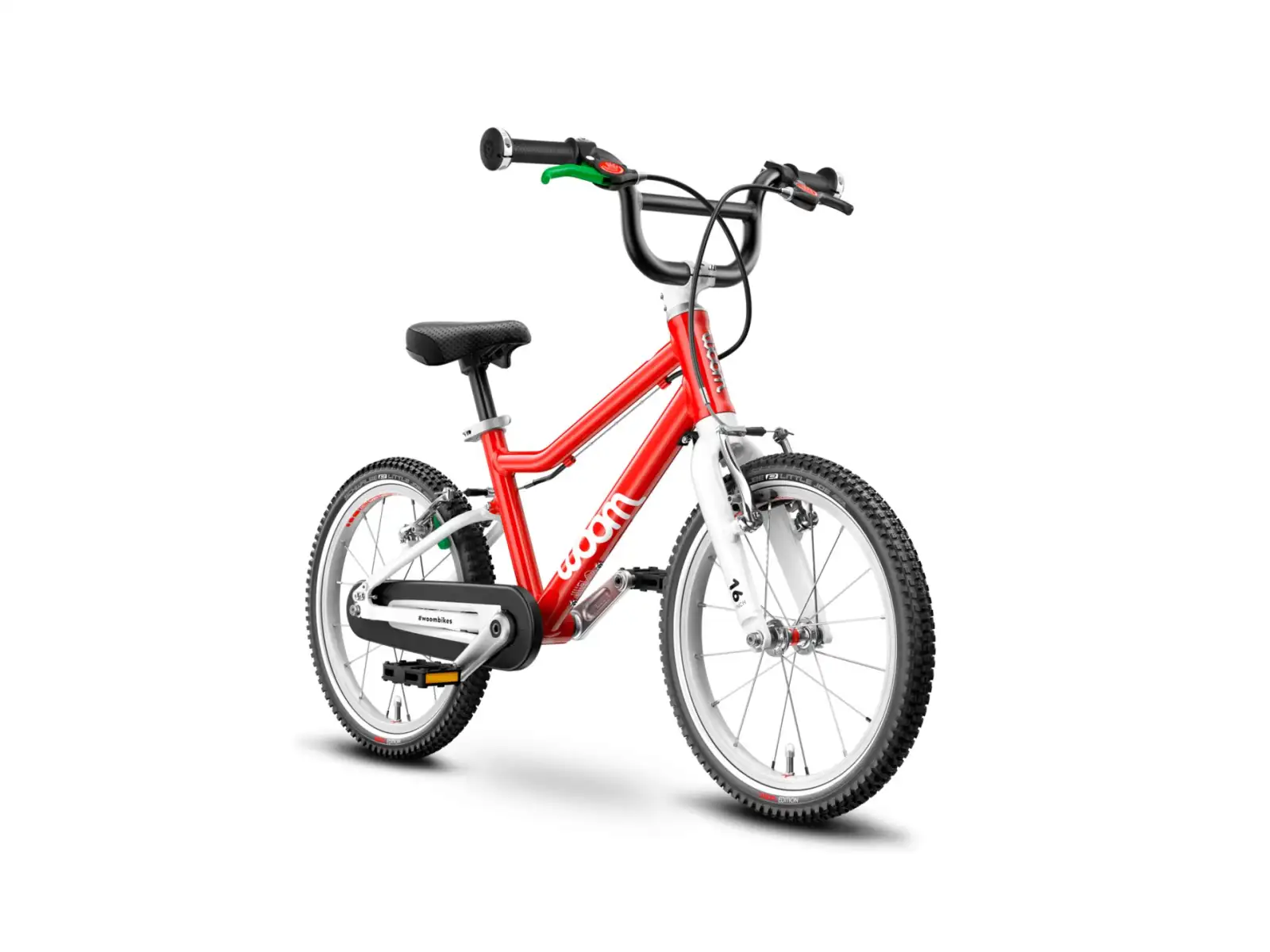 Woom 3 Red 16 detský bicykel + stojan Woom 2-3