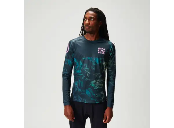 Endura Tropical Print LTD pánsky dres dlhý rukáv Grey
